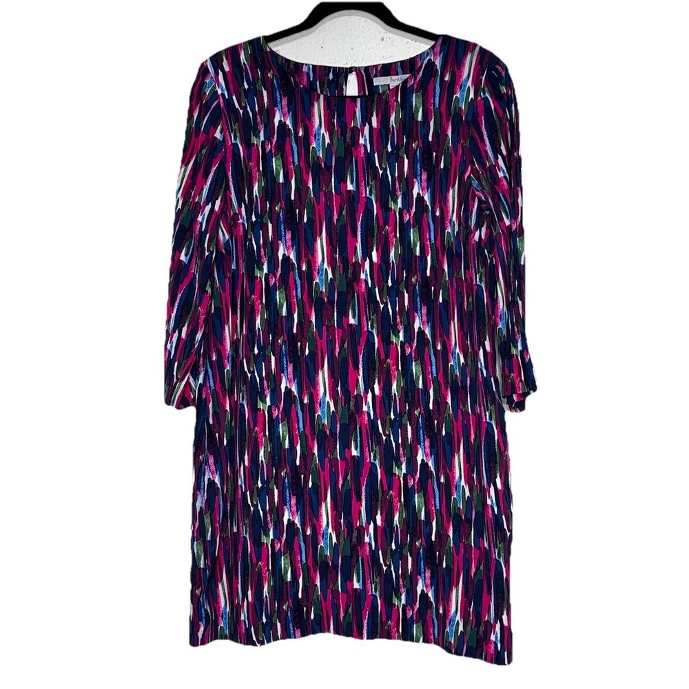 Multicolor Abstract Print Women's Dress